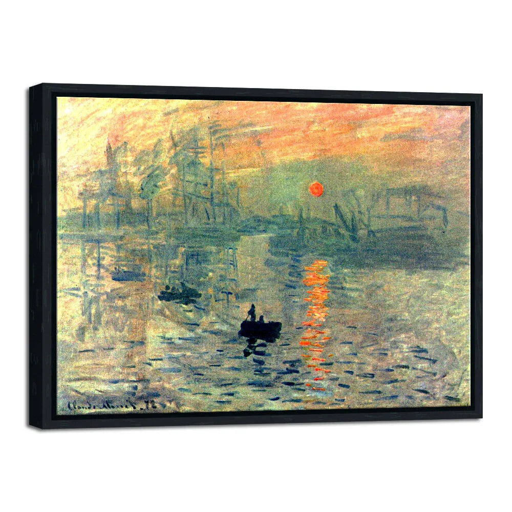 Canvas Print Monet Painting Repro Wall Art Home Decor Sunrise Picture